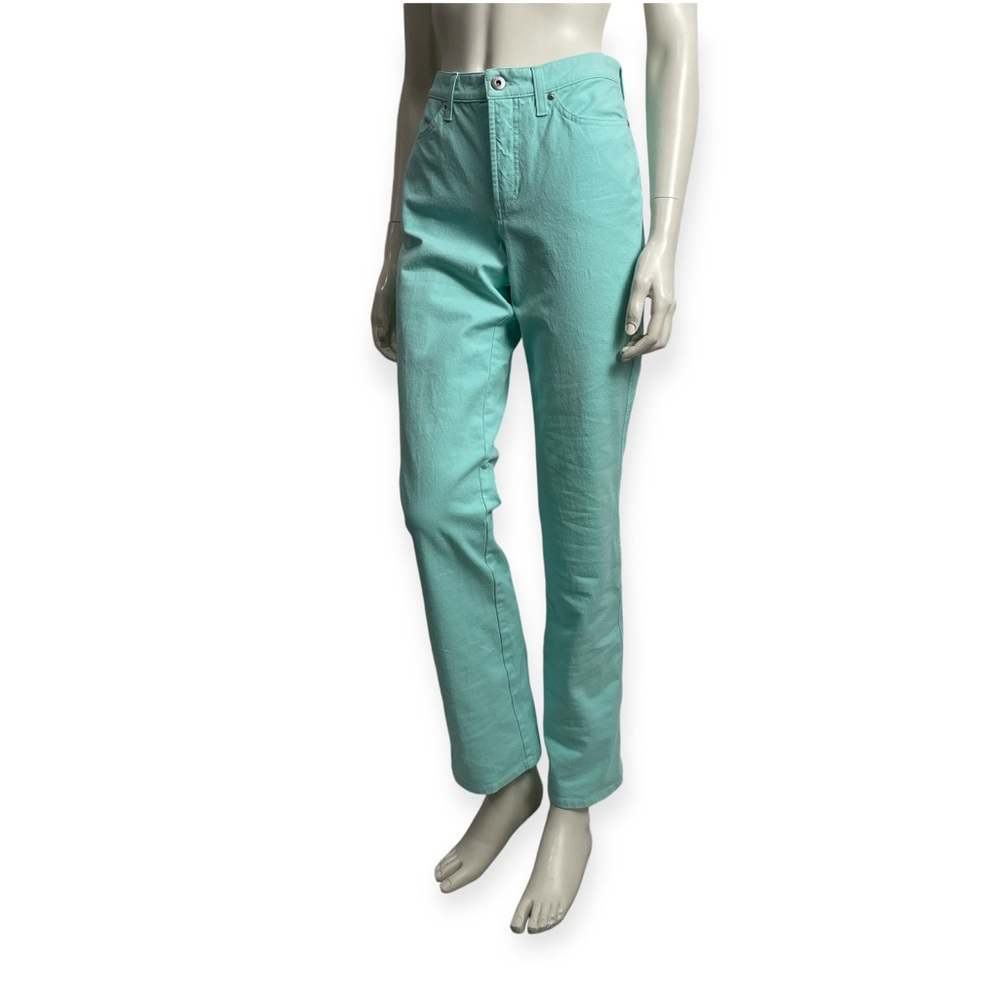 Cambio Jeans “Jade” Aqua Denim Straight Leg Stretch Women’s Size 6 Germany